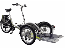 Rollstuhl-Fahrrad mit Elektroantrieb